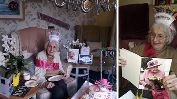 Grimsby care home Resident celebrates big 100th birthday